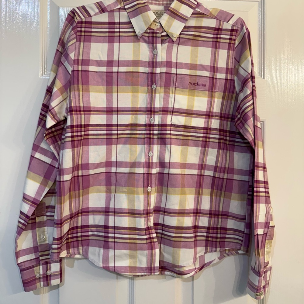 Rockies Plaid Button-Up Shirt